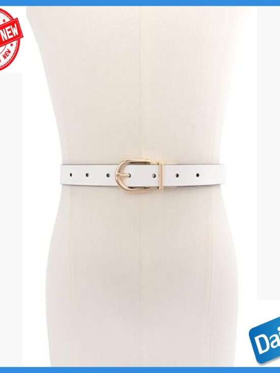 Reversible Leather Belt, Adjustable Sizing, 1 Inch Wide, Smooth Split
